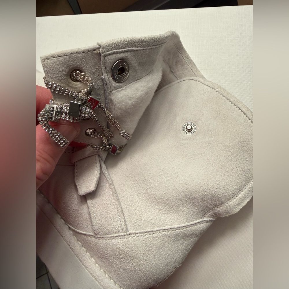 UGG Women's Karisa Everlasting Swarovski Glitter Charm Boots In White Size 10 - Picture 16 of 16